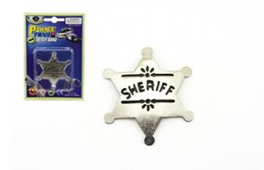 Šerifská hvězda odznak kov 6cm