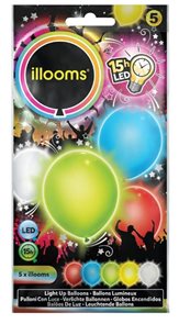 Svítící LED balónky barevný mix 4 ks