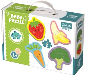 Puzzle baby Zelenina a ovoce 2dílky