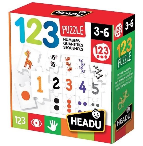 Levně Puzzle 1-2-3 První počítání 27 dílků
