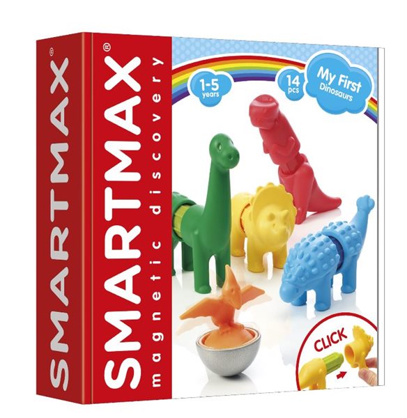 Levně Stavebnice SmartMax - Moji první Dinosauři - 14 ks