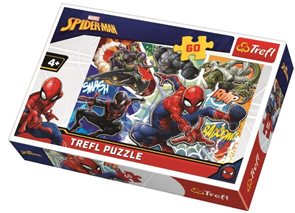 Puzzle Statečný Spiderman Disney 33x 22cm 60 dílků