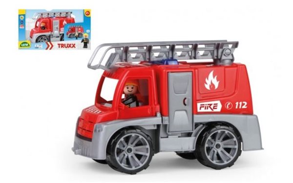 Levně Auto Truxx hasiči plast 29cm s figurkou