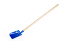 Lopata/ Lopatka modrá kovová s dřevěnou násadou 80 cm