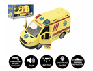 Auto ambulance plast 20 cm na setrvačník a na baterie se zvukem a světlem