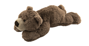 Plyšový medvěd hnědý ležící, 50 cm