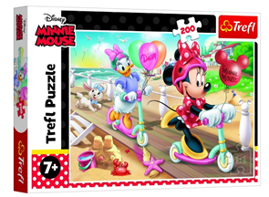 Puzzle Minnie na pláži/ Disney Minnie 200 dílků 48 x 34 cm