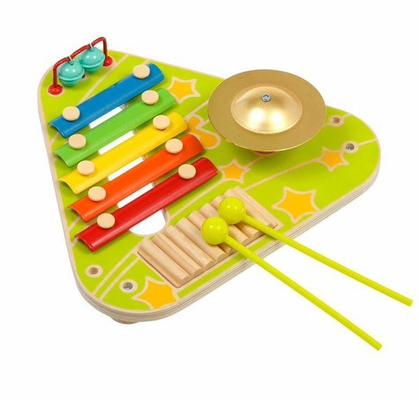 Levně Hudební panel - dřevěná multifunkční hudební hračka