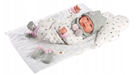 Llorens 84336 NEW BORN - realistická panenka miminko s celovinylovým tělem - 43 cm