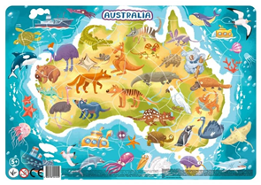 Puzzle Zvířata Austrálie, 53 dílků