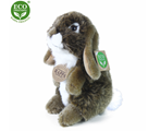 Plyšový králík hnědý stojící 18 cm