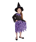 Dětský kostým čarodějnice s netopýry s kloboukem M