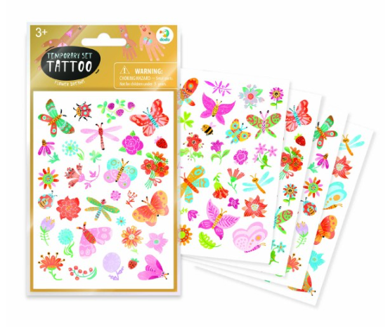 Tetování - Motýli a květiny