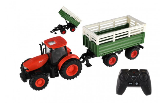 Traktor Zetor RC s vlekem plast 42 cm