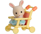 Sylvanian family Baby příslušenství - králík v kočárku