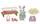 Sylvanian family Město - bílý králík se šperky a drahokamy