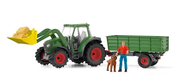 Schleich 42608 Traktor s přívěsem, Sleva 194%