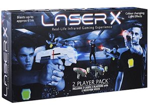 Pistole Laser-X na infračervené paprsky (dvojitá sada)