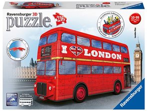 Puzzle 3D Londýnský autobus, 216 dílků