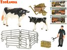 Zoolandia kráva s telátkem a doplňky, mix druhů