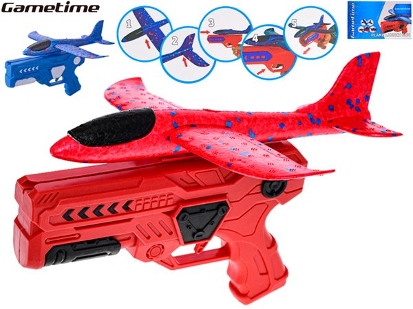 Gametime pistole 21 cm s pěnovým vystřelovacím letadlem, mix barev
