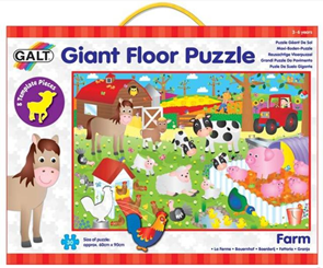 Velké podlahové puzzle – na farmě (60×90cm)