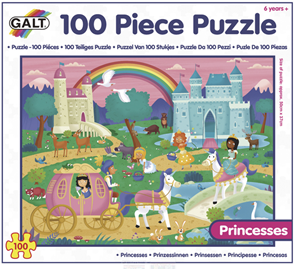 100 Puzzle v krabici - Princezny (37×50cm)