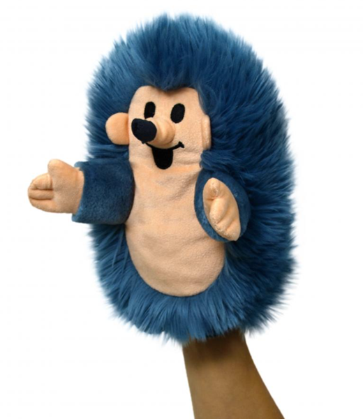 Levně Ježek 23 cm modrý, maňásek (Krtek a kamarádi)