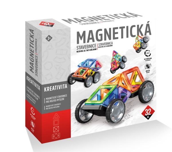 Magnetická stavebnice 32 ks