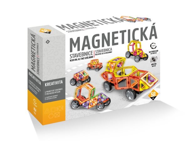 Magnetická stavebnice 58 ks