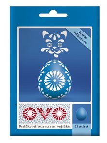 OVO prášková barva na vajíčka 5g - modrá