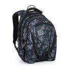 Studentský batoh BAG 24 A – šedý s modrými prvky