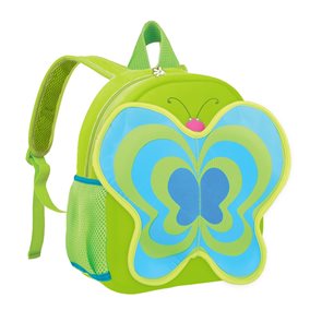 Dětský batoh neoprenový - motýl zelený