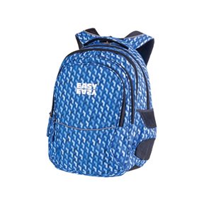 Školní batoh tříkomorový Easy - modrý