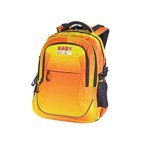Školní batoh tříkomorový Easy - žluto - oranžový duhový