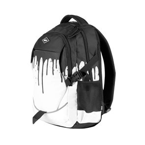Studentský batoh dvoukomorový Easy - černo-bílý