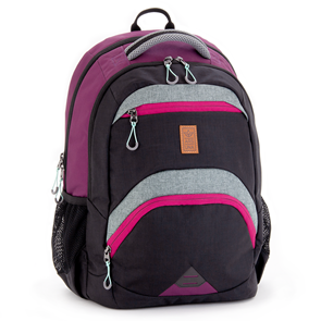 Školní batoh Ars Una AU13 - černo-fialový