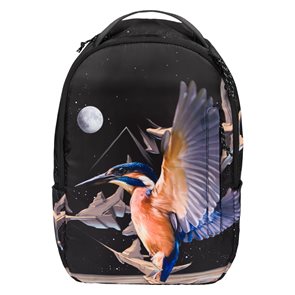 BAAGL Studentský batoh eARTh - Kingfisher by Caer8th