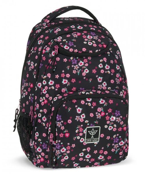 Studentský batoh Ars Una - Pearl Blossom Black AU6