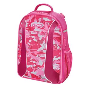 Školní batoh Herlitz be.bag airgo - Kamufláž růžová