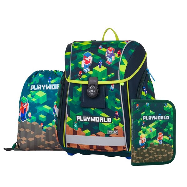 BAAGL Školní batoh Airy Minecraft