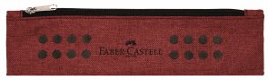 Studentské pouzdro Faber-Castell Grip s elastickou gumou, tmavě červená