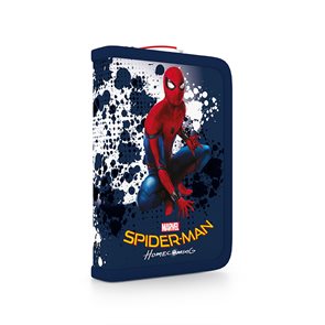 Penál 1patrový s chlopní - naplněný - Spiderman 2017