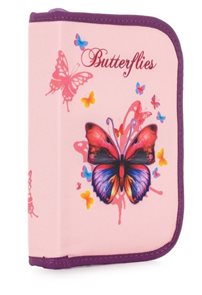 Penál 1patrový 2 klopy prázdný OXY - Motýl / Butterflies 2021