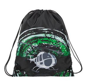 S&#225;ček na cvičky Bagmaster - ALFA 9 D BLACK/GREEN/GRAY