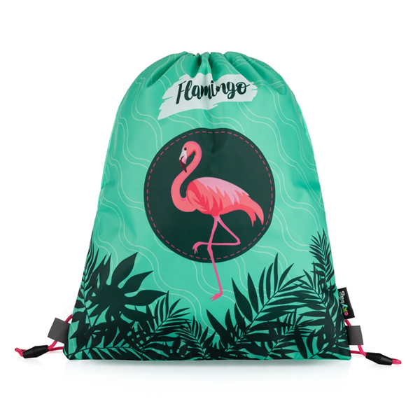 Sáček na cvičky - Flamingo
