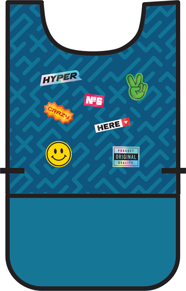 Levně Zástěra pončo Oxy Go - Stickers