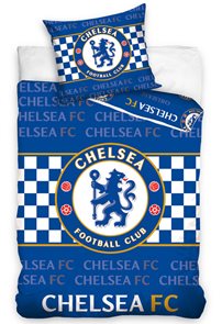 Povlečení FC Chelsea - šachovnice, modré