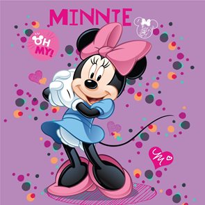 Dětský polštářek - Minnie purple
