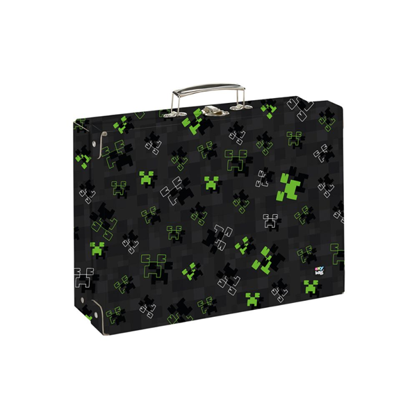 Kufřík lamino hranatý A4 Oxy Next - Green Cube